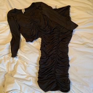 Ruched crop too and skirt set